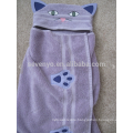 Purple Cat Hooded Towel, 100% cotton,Super Soft and Absorbent